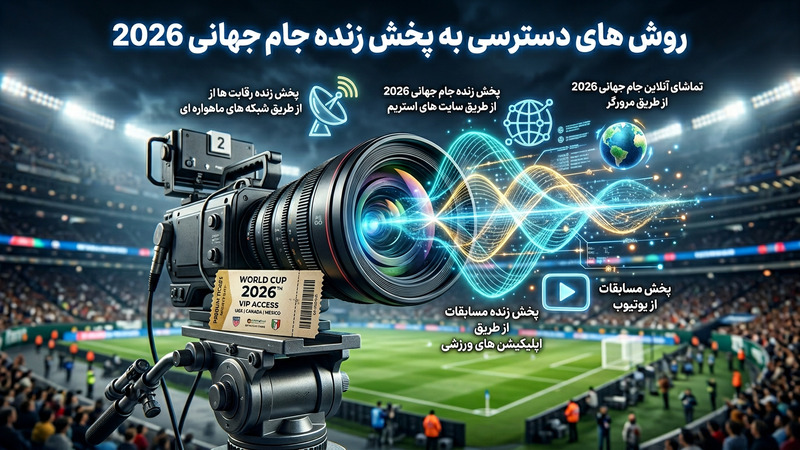 روش های دسترسی به پخش زنده جام جهانی 2026