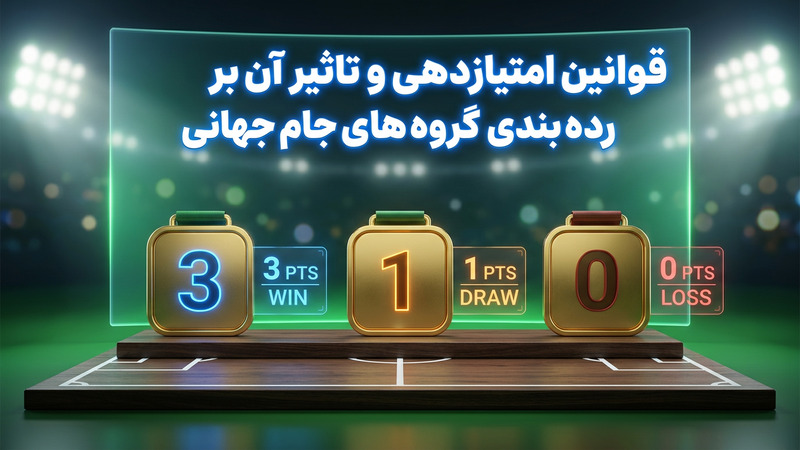 قوانین امتیازدهی و تاثیر آن بر رده بندی گروه های جام جهانی